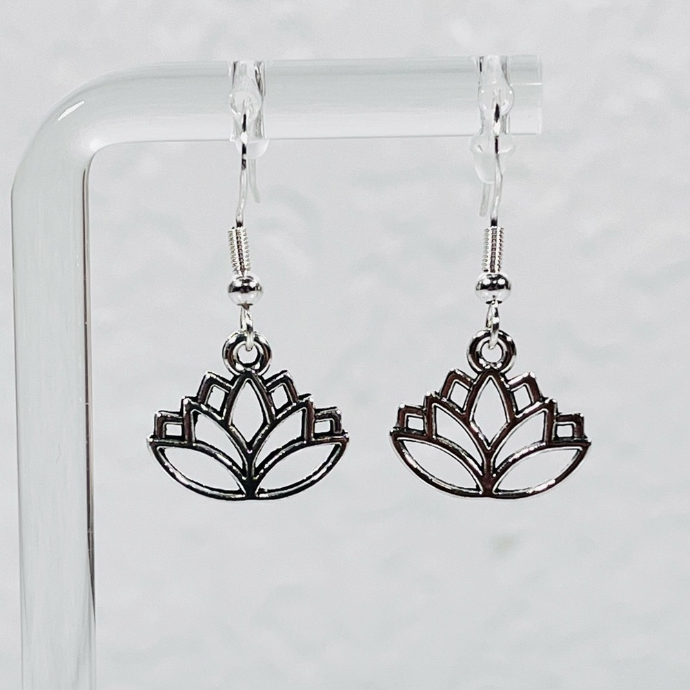 4/$20 Lotus Flower Earrings